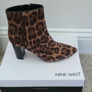 Nine West Leopard Booties
